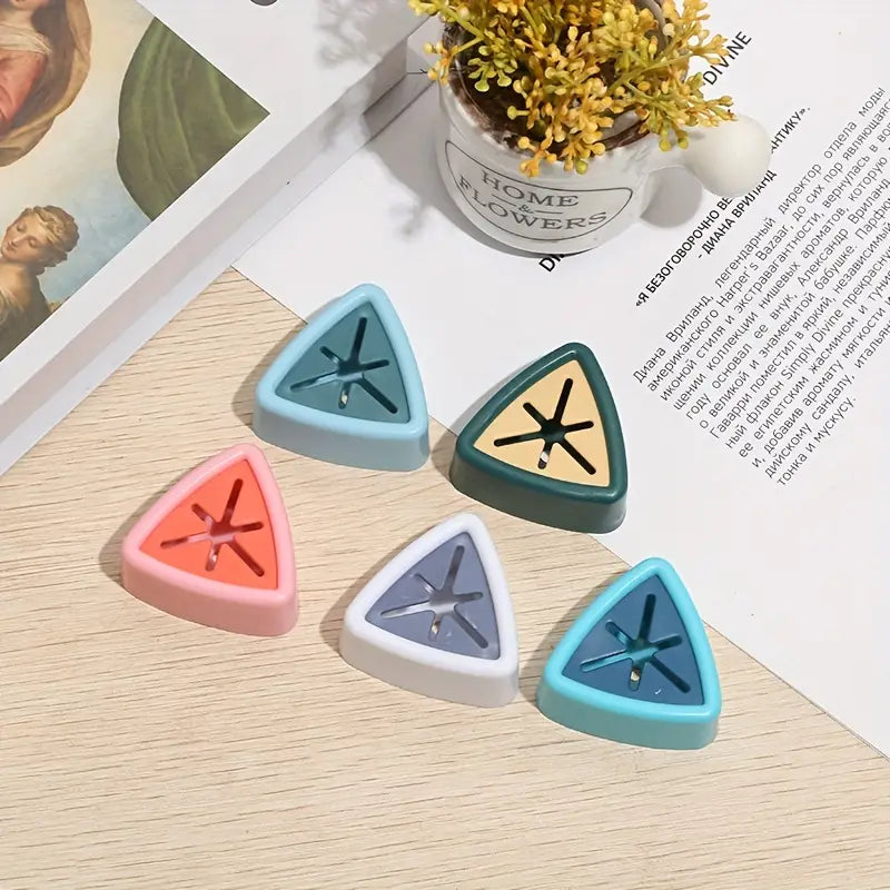 Wall mounted hook triangle shaped