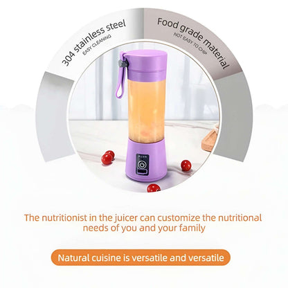 Portable Rechargeable 6 Blades Juicer Blender Machine with FREE Surprise Gift - Hot Selling 2026