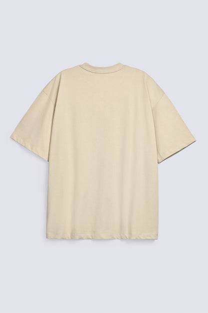 Premium Plain Beige Oversize Tee