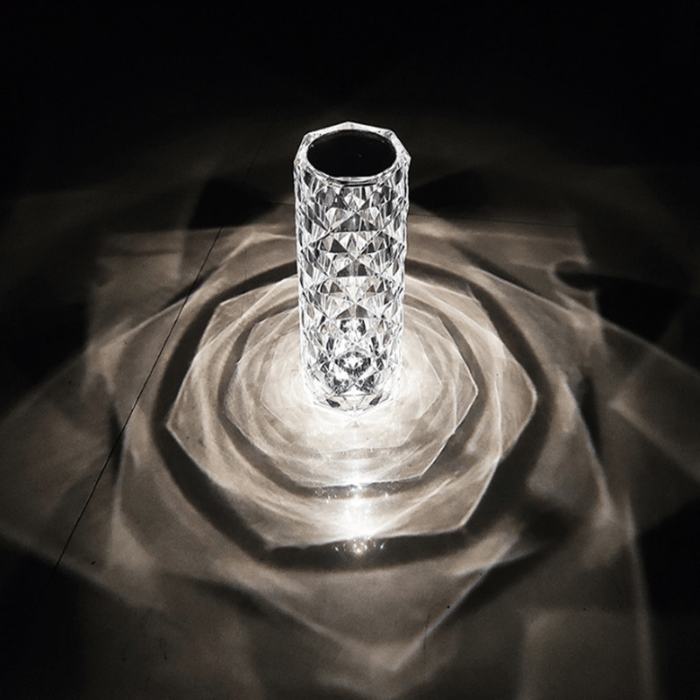 Crystal Diamond Table Lamp RGB 16 Colors with Touch & Remote Control - 21 cm Large Size
