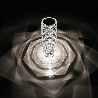 Crystal Diamond Table Lamp RGB 16 Colors with Touch & Remote Control - 21 cm Large Size