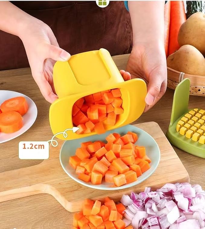 Multi-function food chopper hand pressed potato chip onion slicer kitchen vegetable cutter