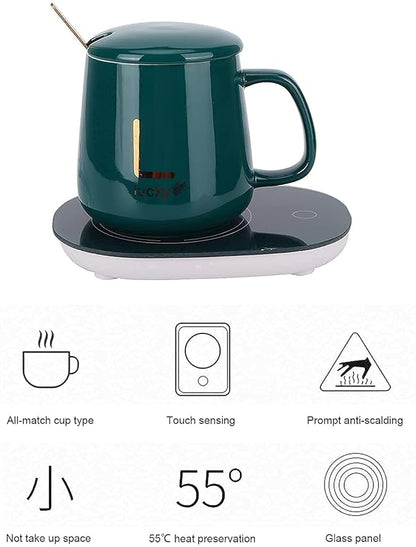 Shrux Coffee Heater Electric Mug Warmer with USB Plug Charger