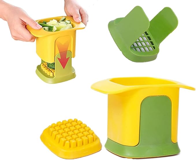 Multi-function food chopper hand pressed potato chip onion slicer kitchen vegetable cutter