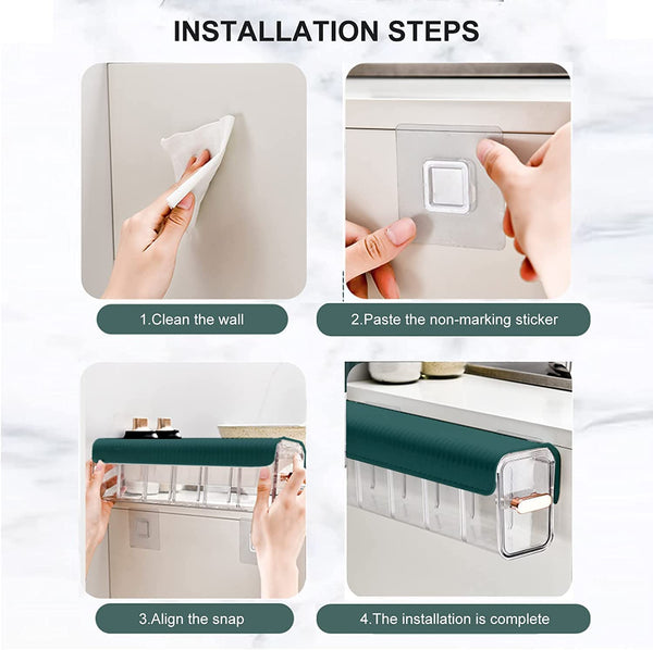 Multi-Functional Wall Mounted Storage Organizer With 6 Compartment