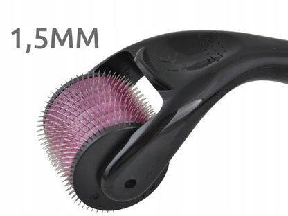 Generic - Titanium Microneedle Derma Roller Black/Pink