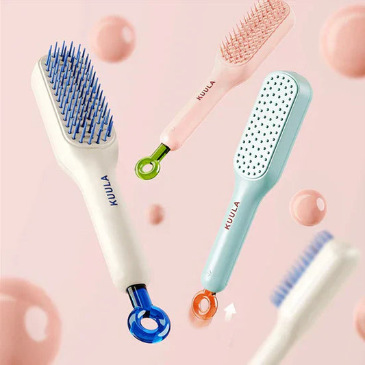 Self Cleaning Hair Massage Brush