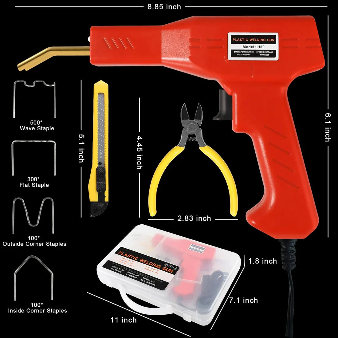 Plastic Welding Machine Car Bumper Repair Kit