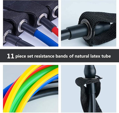 Resistance Exercise Legs Ankle Straps with Waterproof Carry Bag (Pack of 11)