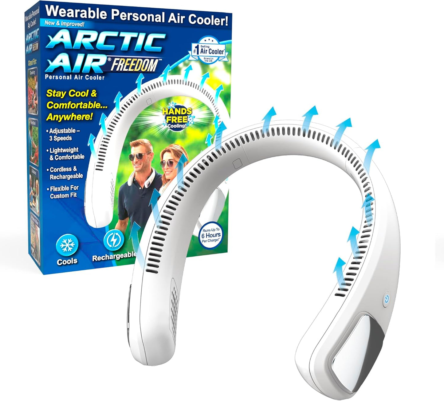 Arctic Air Freedom – Portable Hands-Free Neck Fan Cooler
