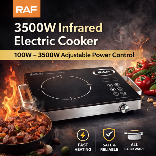 RAF R.8019 3500W Infrared Electric Stove  High Power Hot Plate with Digital Control