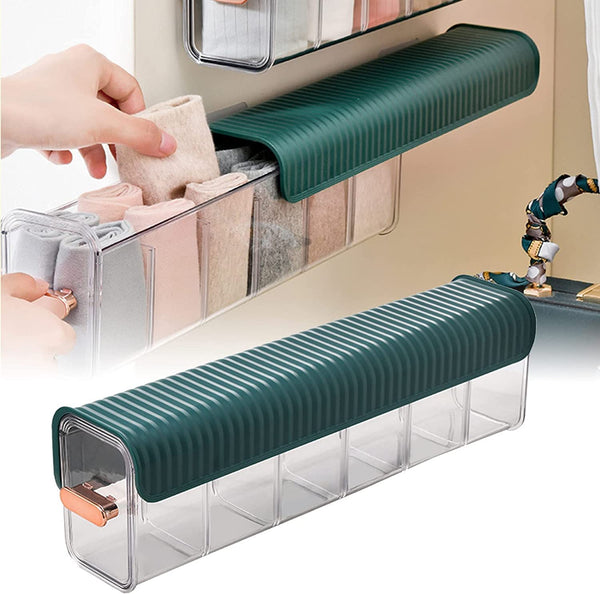 Multi-Functional Wall Mounted Storage Organizer With 6 Compartment