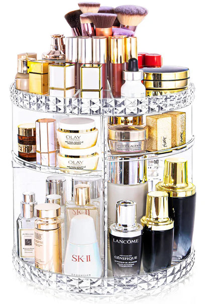 Diamond makeup organizer