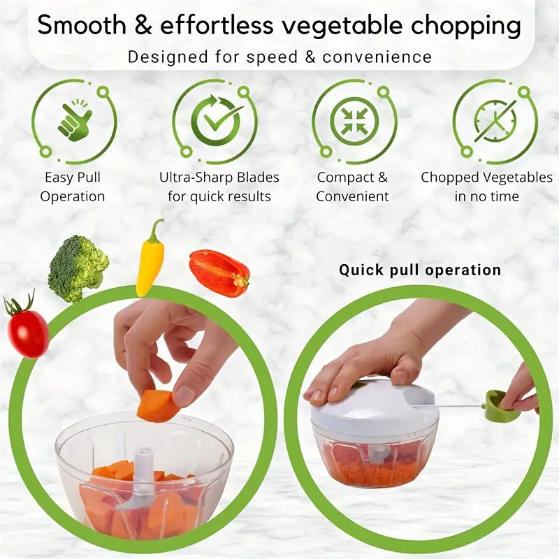Speedy Chopper 3 Blades-Manual Hand Pull
