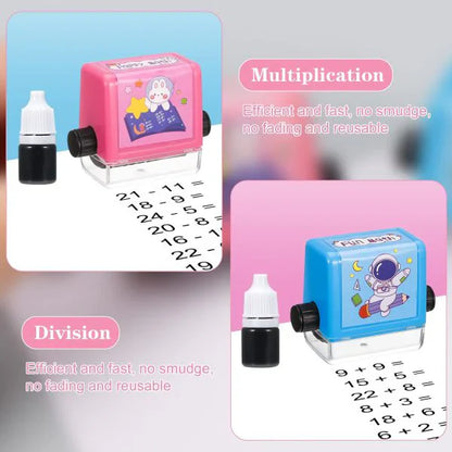 Pack Of 2 Teaching Stamp Fill In The Blank Roller Reusable Math Roller Stamp Design Digital Stamp Within 100 Math Practice