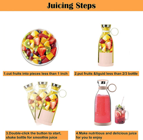 Portable Fresh Juicer Blender with USB Rechargeable