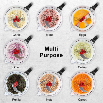 Multi-Function Hand Food Chopper 10 Functions, Vegetable, Meat Grinder Machine FREE Peeler