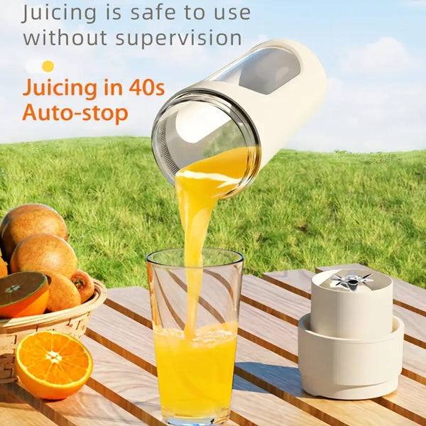 Portable USB Rechargeable Fruit Juicer – Mini Blender for Smoothies & Fresh Juice