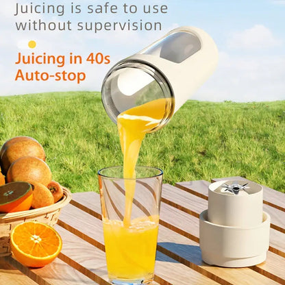Portable USB Rechargeable Fruit Juicer – Mini Blender for Smoothies & Fresh Juice