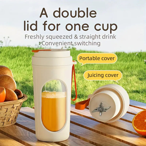Portable USB Rechargeable Fruit Juicer – Mini Blender for Smoothies & Fresh Juice