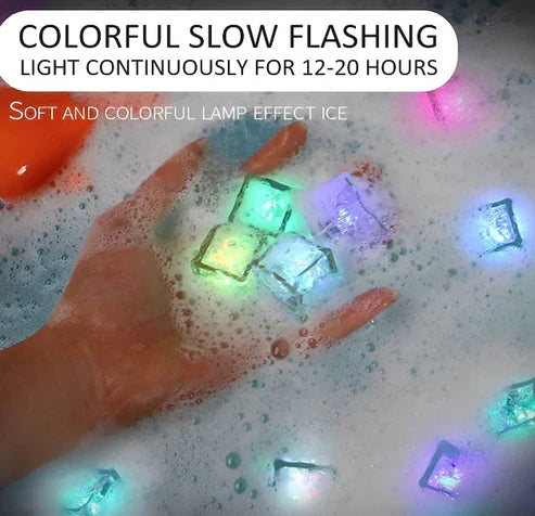 Led Ice Cubes Baby Bath Toy 8pcs