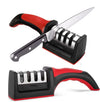 Premium Manual Knife Sharpener – 4-in-1 Kitchen Blade & Scissor Sharpening Tool