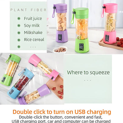 Portable Rechargeable 6 Blades Juicer Blender Machine with FREE Surprise Gift - Hot Selling 2026