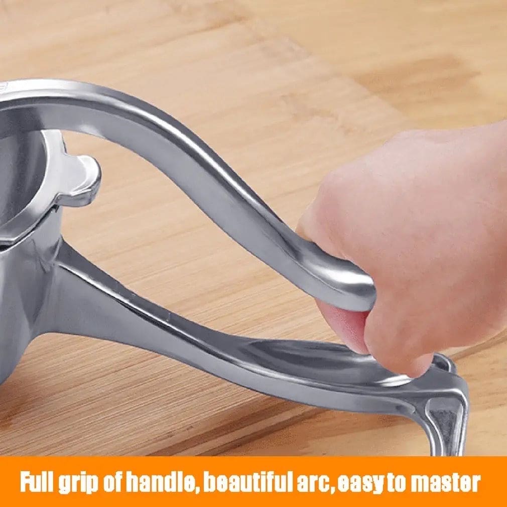 Silver Metal Manual Fruit Press Heavy Duty Single Press Juice Squeezer Large Size