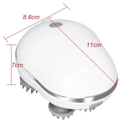 Smart Scalp Cleaner & Massager, Easy Massage to Soothe the Scalp, Deep Vibration Brush for Hair Wash, Relaxation, Rechargeable and Easy to Clean