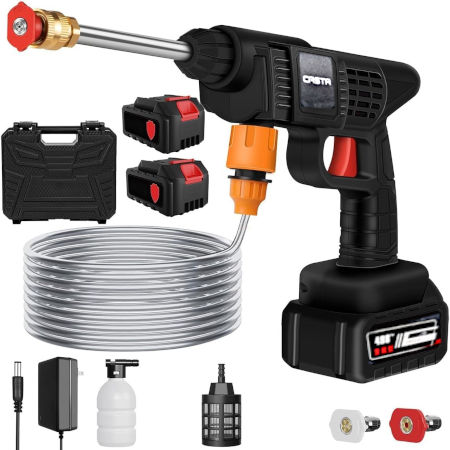 Rechargeable Portable High Pressure Spray Washer Gun 48V Lithium Battery