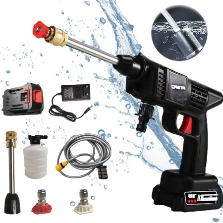 Rechargeable Portable High Pressure Spray Washer Gun 48V Lithium Battery