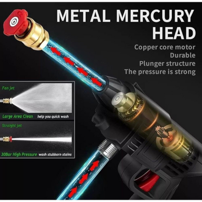 Rechargeable Portable High Pressure Spray Washer Gun 48V Lithium Battery