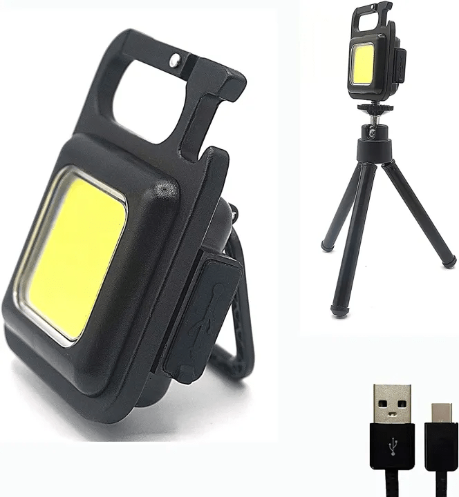 COB Rechargeable Keychain Light 3 Modes