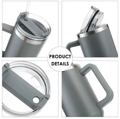 Stainless Steel Tumbler with Straw 1200 ml Different Colors - Hot Selling 2025