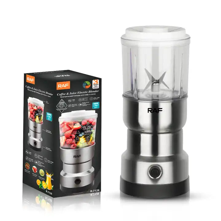 RAF Electric Grinder 300 Watt Stainless Steel 4 Blades & 2 Sizes