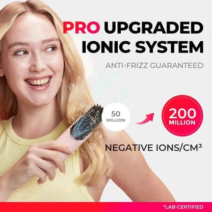 Wireless Straight Hair Comb Convenient Straightening Brush Portable Rechargeable