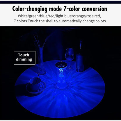 Humidifier Crystal Lamp 7 Colors USB atmosphere Light