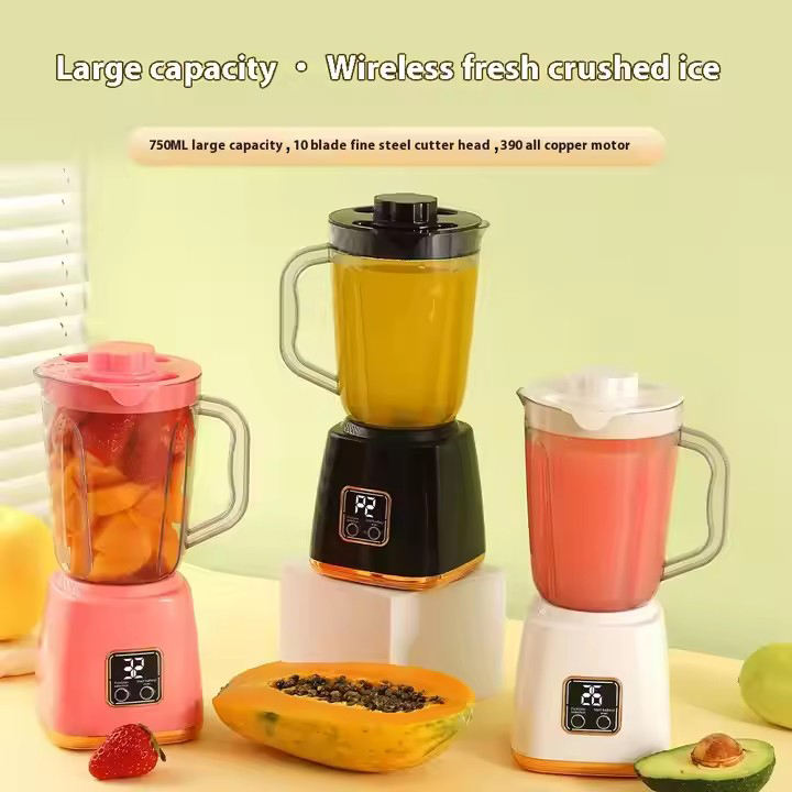 HP-158 Portable USB Rechargeable Juicer Machine with Cup New Arrival 2026 - 750 ML