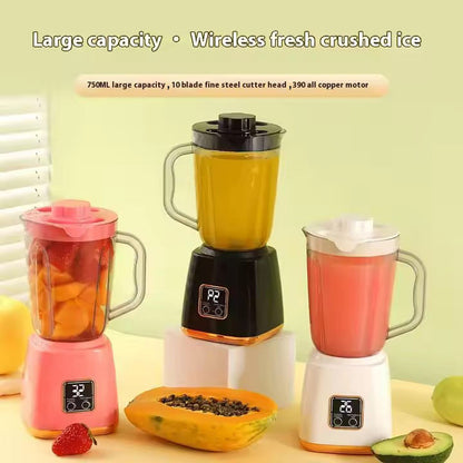 HP-158 Portable USB Rechargeable Juicer Machine with Cup New Arrival 2026 - 750 ML