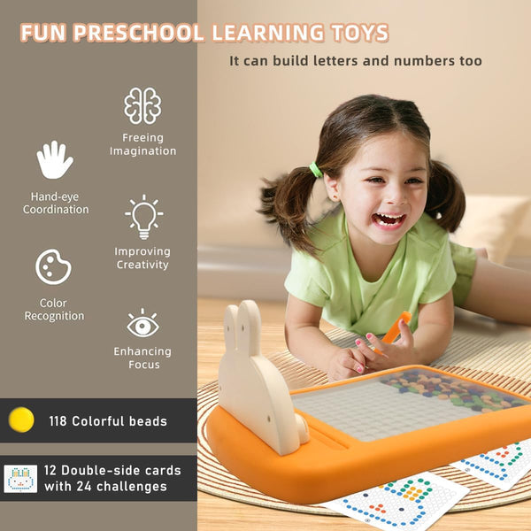 Magnetic Doodle Drawing Board – Fun Learning Toy with Dot Beads for Kids
