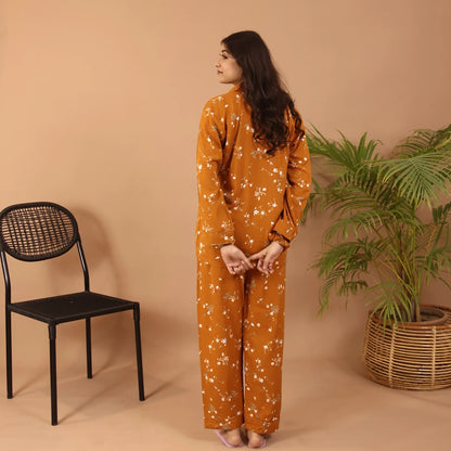 Tangerine Flora Summer Linen PJS