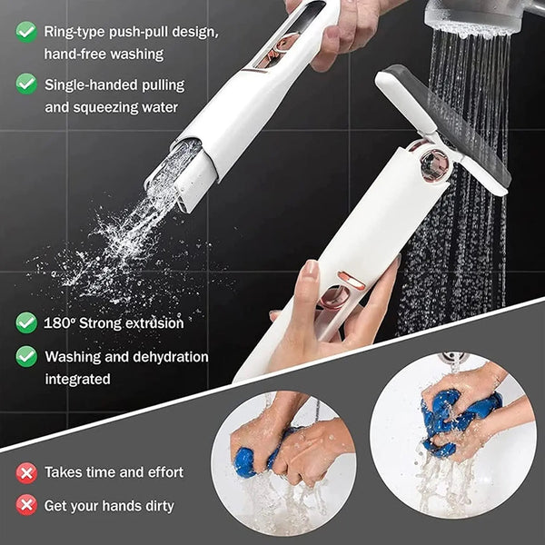 Mini Portable Mop, Glass Kitchen Car Cleaning Tool