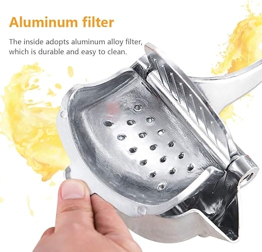 Silver Metal Manual Fruit Press Heavy Duty Single Press Juice Squeezer Large Size