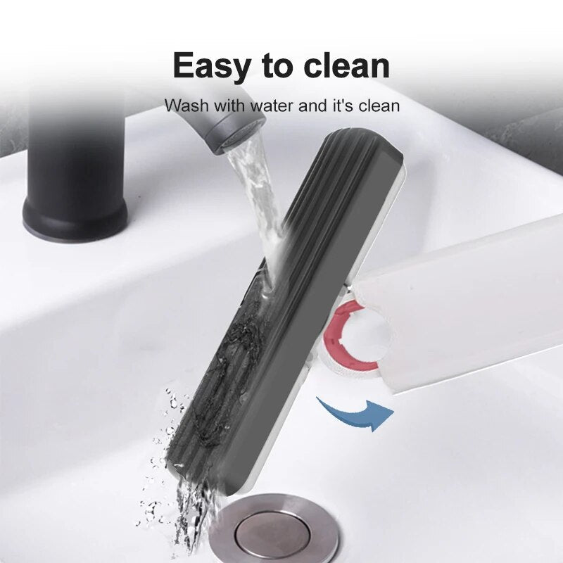 Mini Portable Mop, Glass Kitchen Car Cleaning Tool