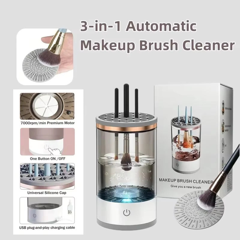 Portable Electric Makeup Brush Cleaning and Drying Stand