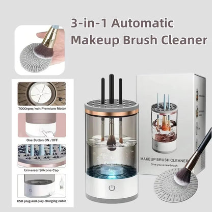Portable Electric Makeup Brush Cleaning and Drying Stand