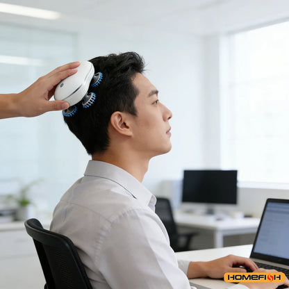 Smart Scalp Cleaner & Massager, Easy Massage to Soothe the Scalp, Deep Vibration Brush for Hair Wash, Relaxation, Rechargeable and Easy to Clean