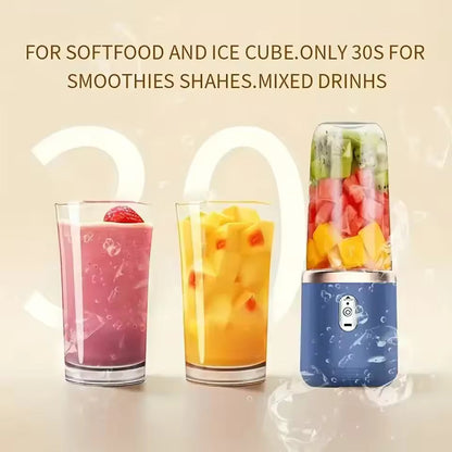 Portable Rechargeable Blender With Cup, Perfect for Smoothies & Travel
