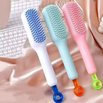 Self Cleaning Hair Massage Brush