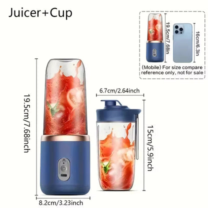 Portable Rechargeable Blender With Cup, Perfect for Smoothies & Travel